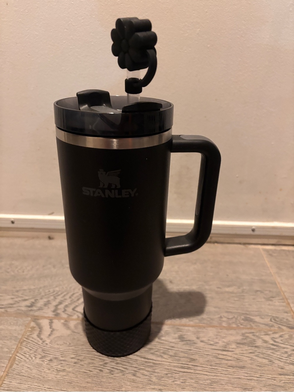 Stanley Black Travel Mug with Handle
